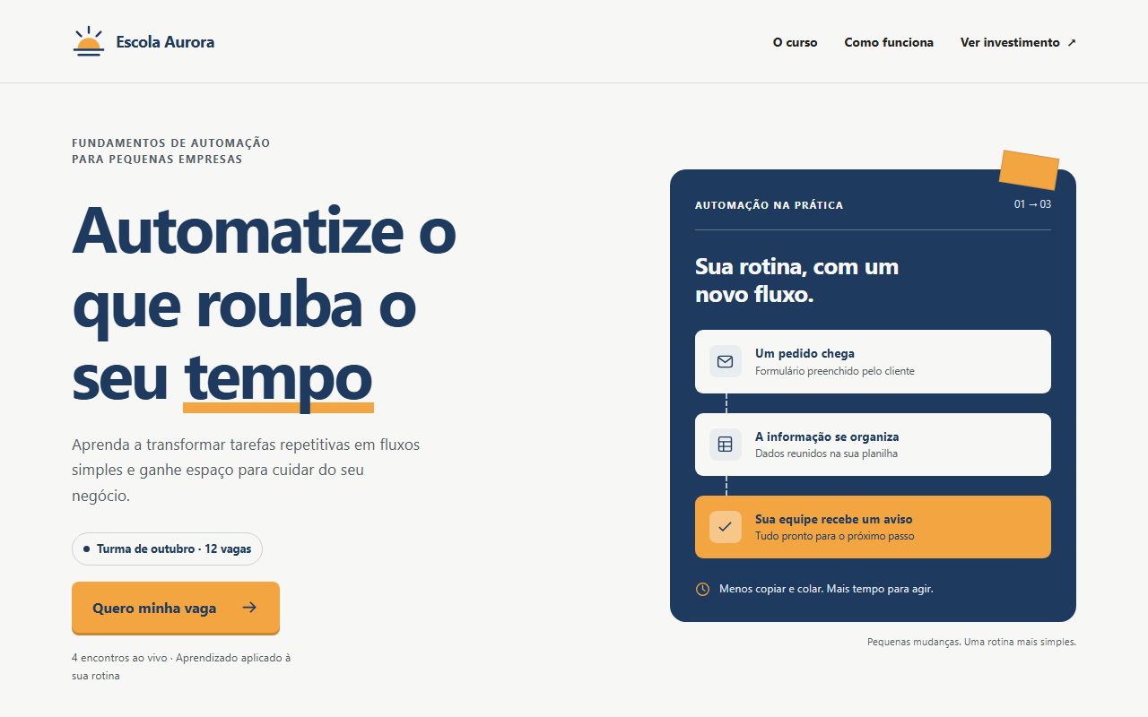 Landing page a partir do brief — Codex