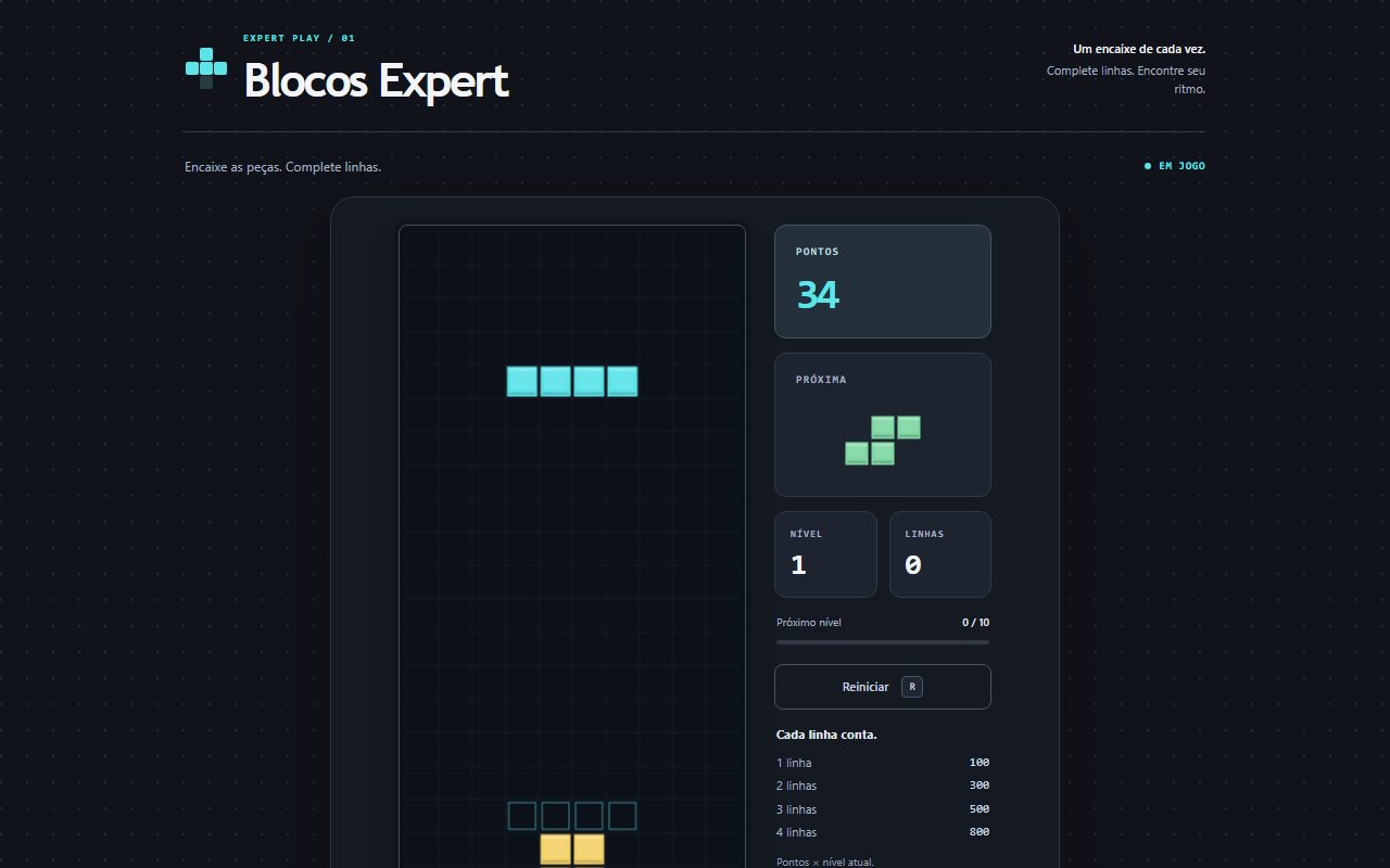 Jogo "Blocos Expert" — Codex